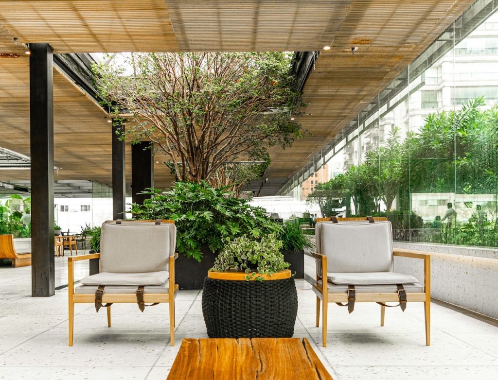 Servicios 14 Patio de recreo y servicios empresarial: relajación y naturaleza en un entorno elegante
