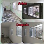 Antes y después de la reforma de ventanas en un pasillo Reforma de ventanas de un pasillo antes y después Título