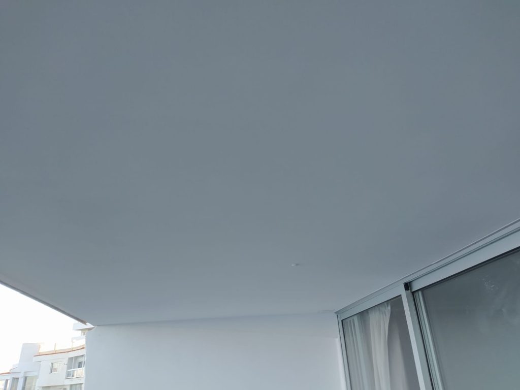 Renovación de techo de terrazas con pladur 5 Techo de terraza renovado y pintado